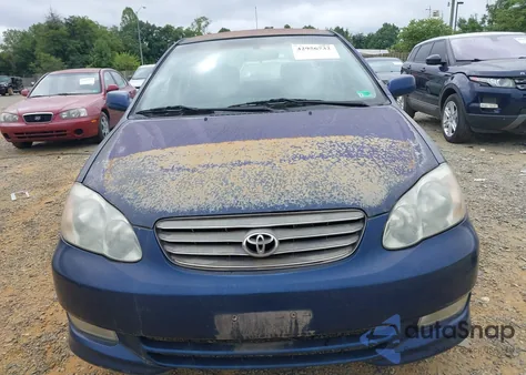 2003 Toyota Corolla S from USA, damaged, VIN 2T1BR32E63C009482
